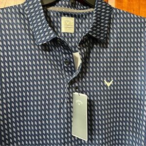 Callaway Men's Opti-Dri Large Golf Polo Shirt CGKSFOD5 Peacoat X-large